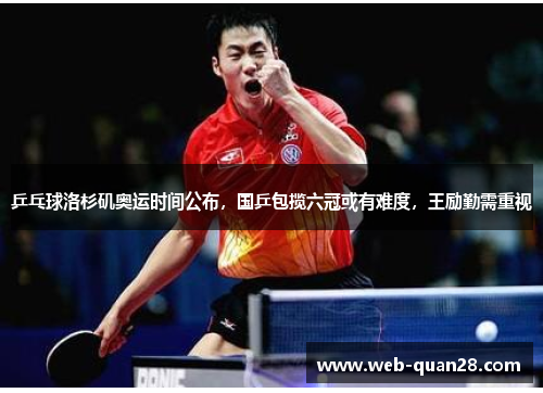 乒乓球洛杉矶奥运时间公布，国乒包揽六冠或有难度，王励勤需重视
